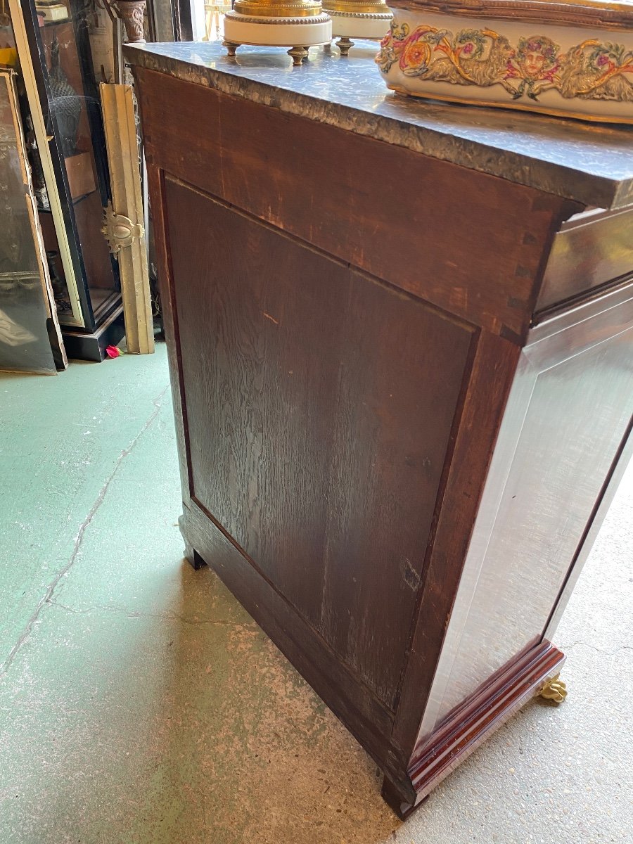 Stamped Restoration Period Furniture, In Mahogany, Bronze Claw Feet -photo-8