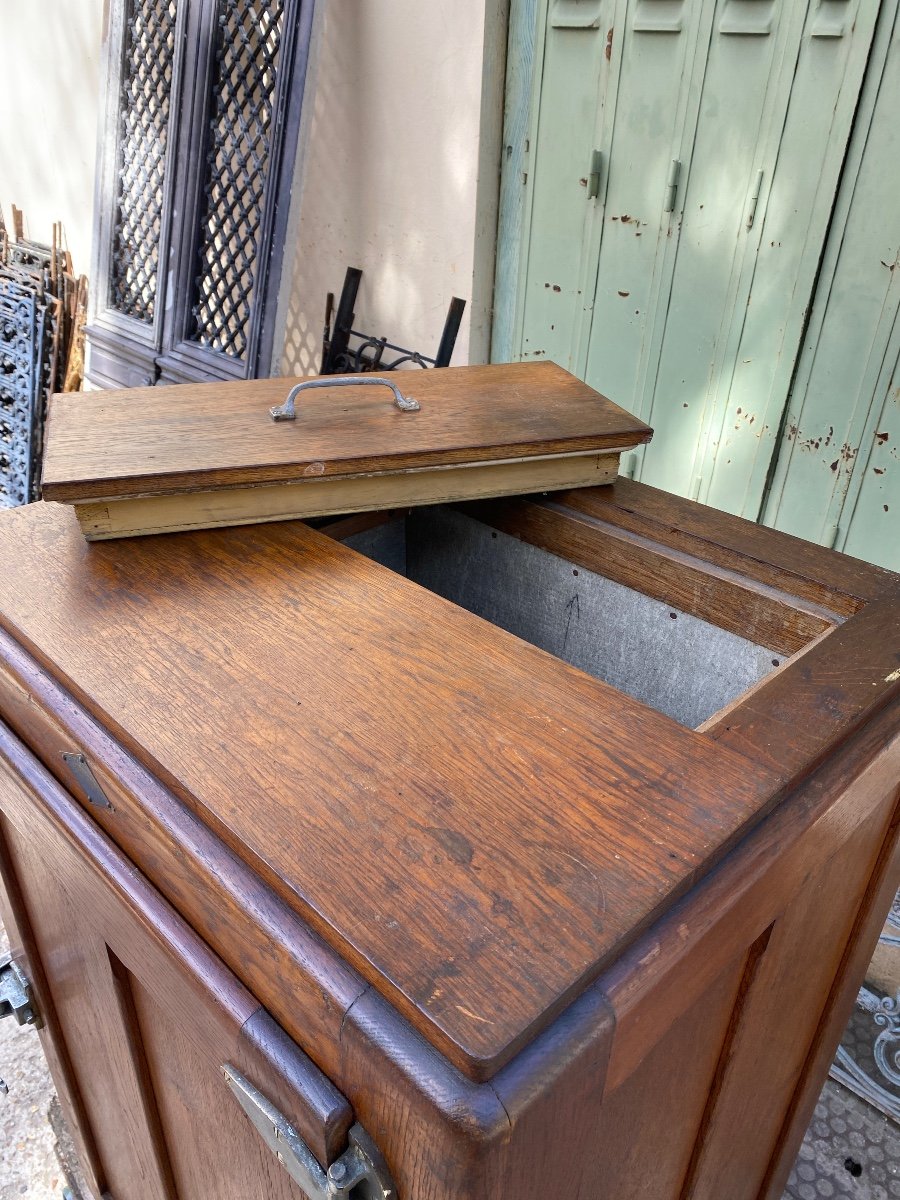 Oak Bistro Cooler Circa 1930, Bar, Café Decor…-photo-3