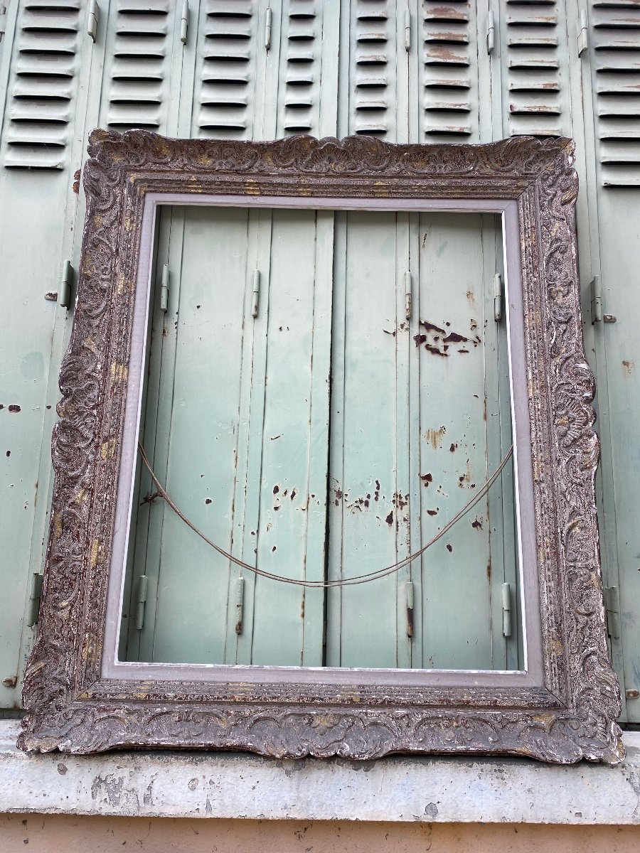 Large Patinated Montparnasse Frame Circa 1940-photo-2