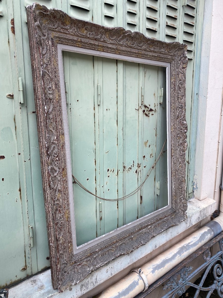 Large Patinated Montparnasse Frame Circa 1940-photo-3