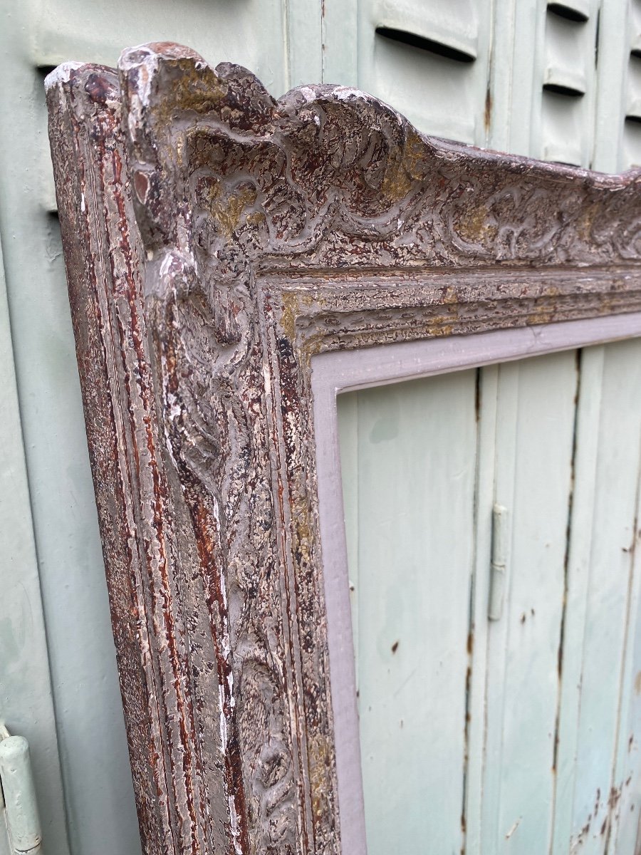 Large Patinated Montparnasse Frame Circa 1940-photo-1