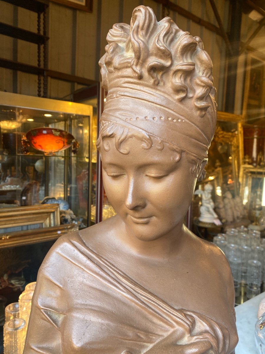 Plaster Bust Joséphine De Beauharnais -photo-2