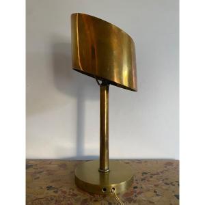 Art Deco Brass Lamp, Atelier Jean Perzel 1930