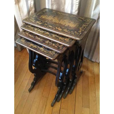 Nesting Tables Series Lacquer In China From Late Nineteenth