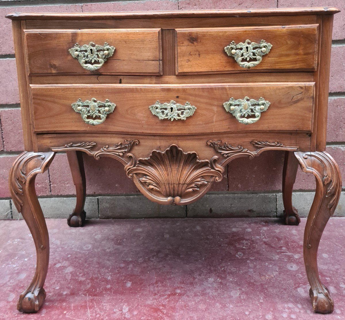 Commode Portugaise XVIII ème En Noyer-photo-2