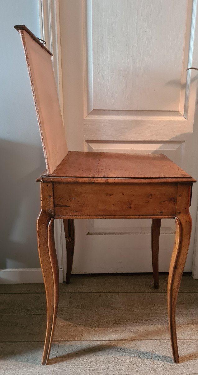 Small 18th Century Table In Cherry With Screen-photo-1