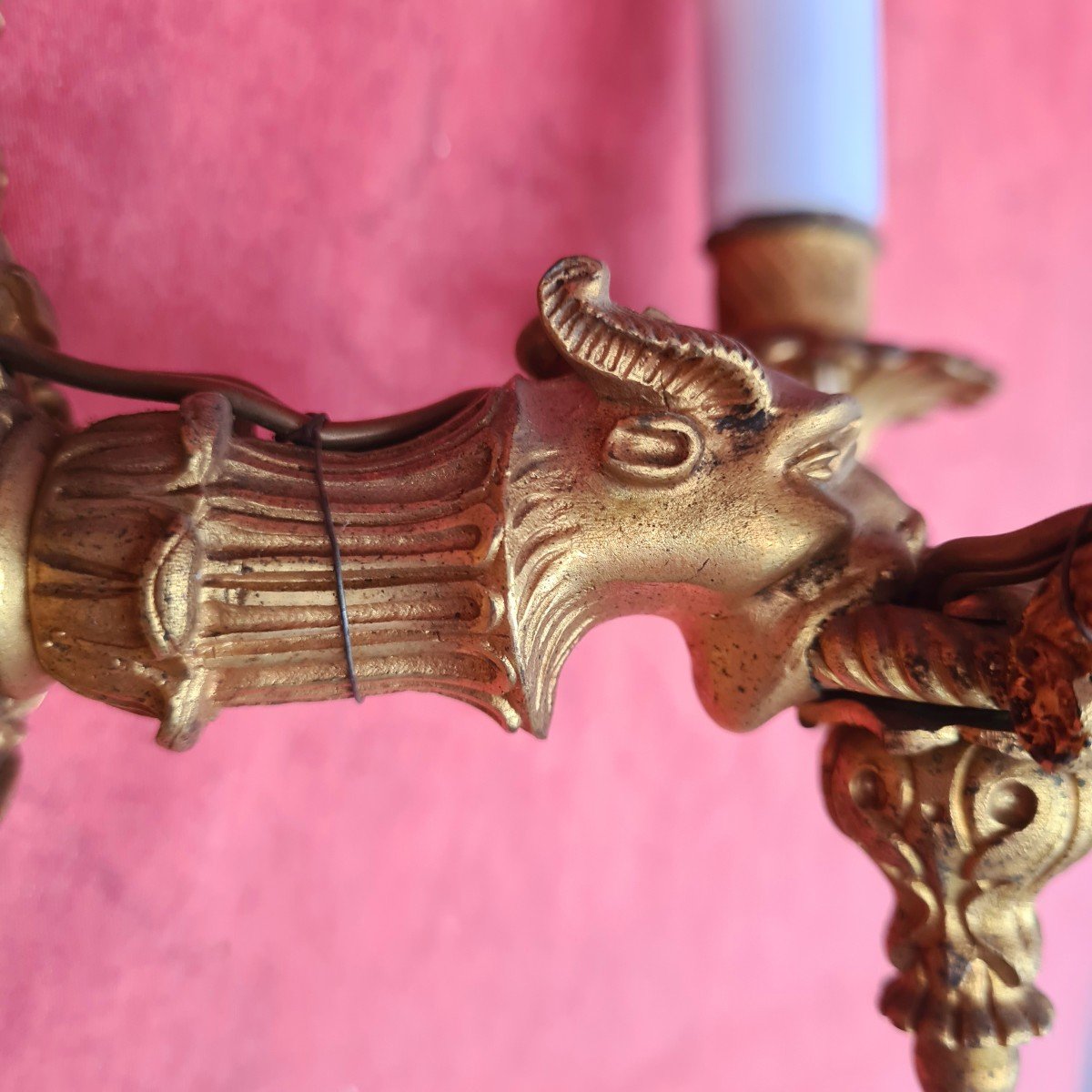 Pair Of Restoration Sconces In Gilt Bronze Late 19th Eme-photo-4