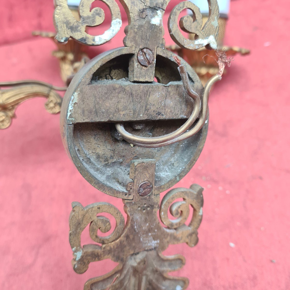 Pair Of Restoration Sconces In Gilt Bronze Late 19th Eme-photo-5