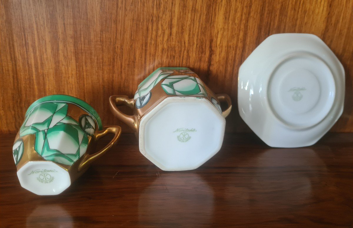 Noritaké Art Deco Coffee Service 1922 .gumi Brothers-photo-5