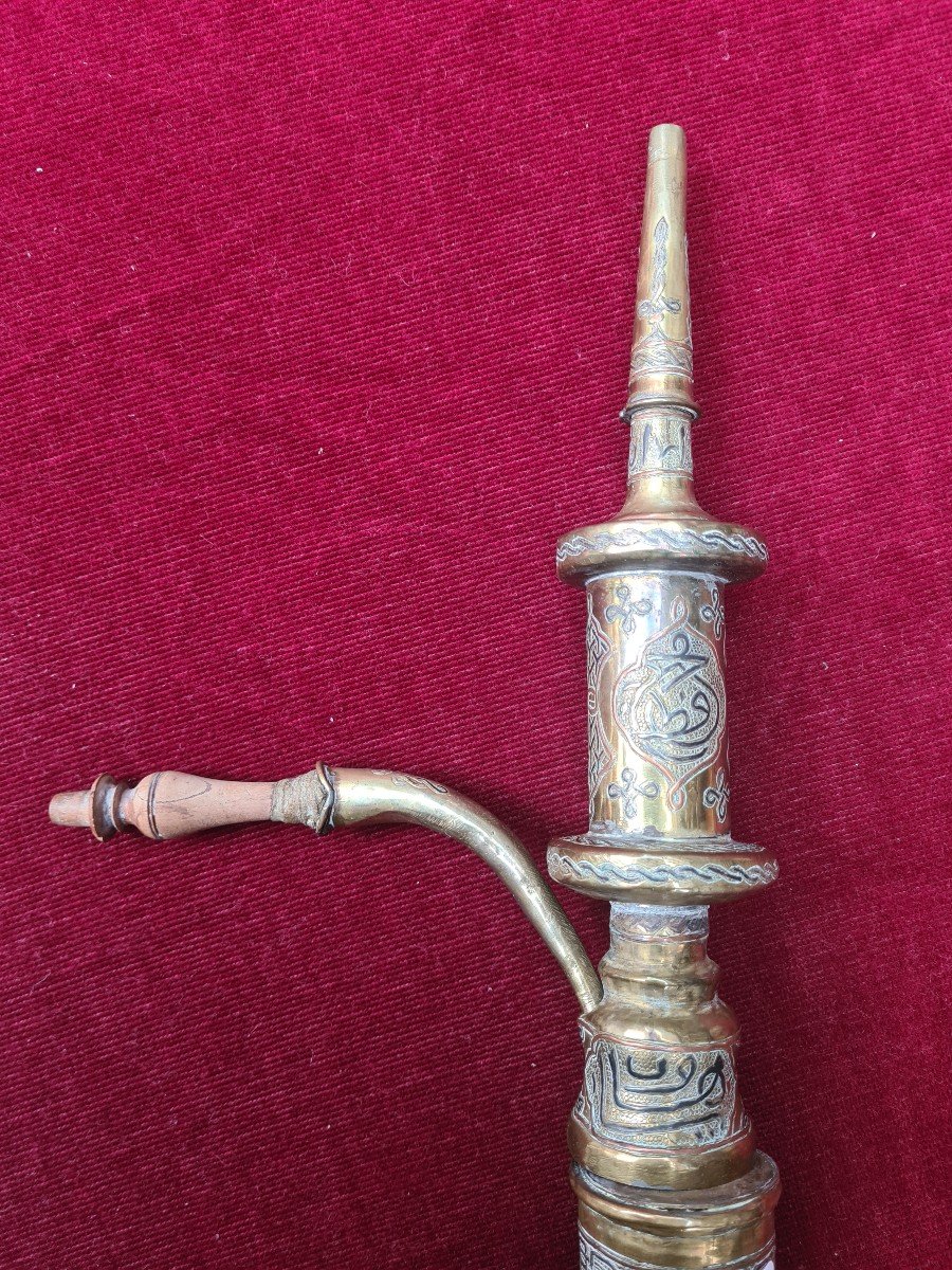 Syrian Hookah In Copper End XIX Eme-photo-4