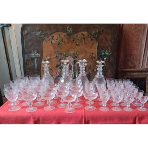 Trianon De St Louis Service 48 Glasses And 4 Carafes