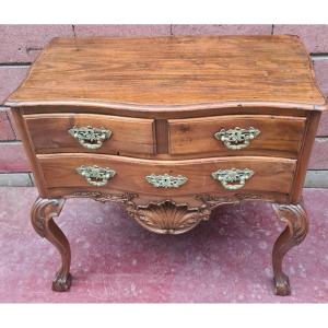 Commode Portugaise XVIII ème En Noyer