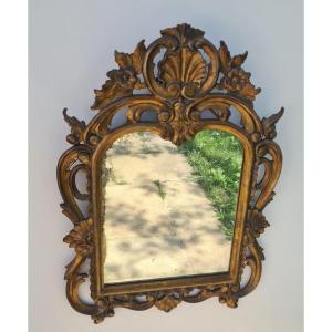 Regency Mirror In Golden Wood 