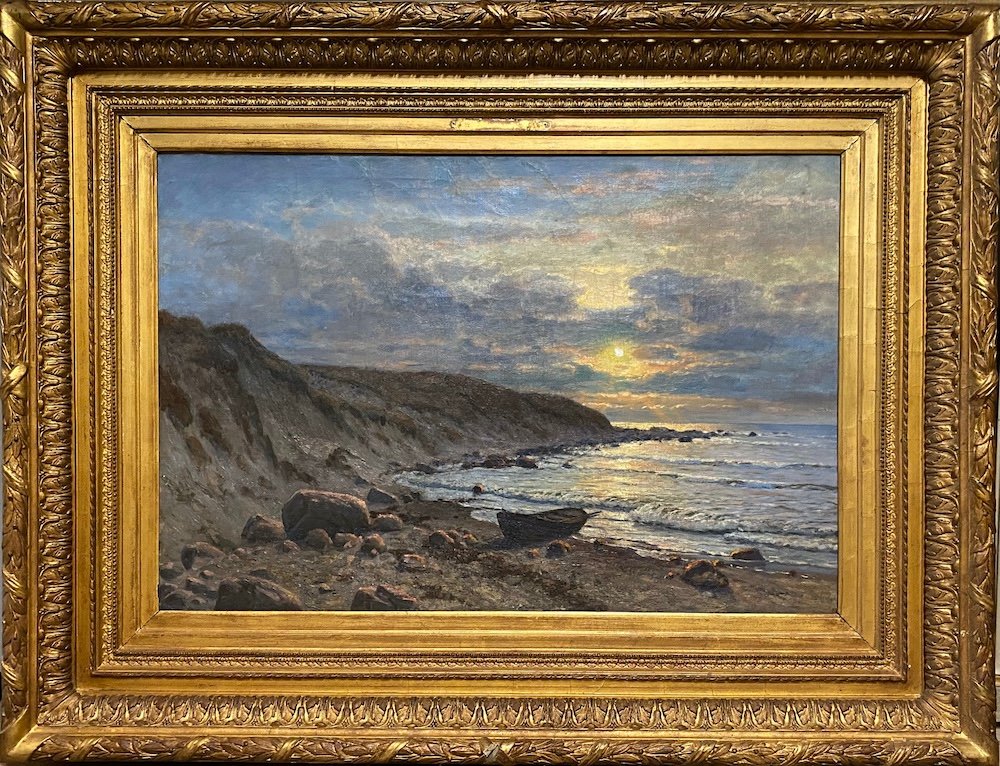 Wartan Mahokian (1869 – 1937) "Coucher de soleil sur la côte"