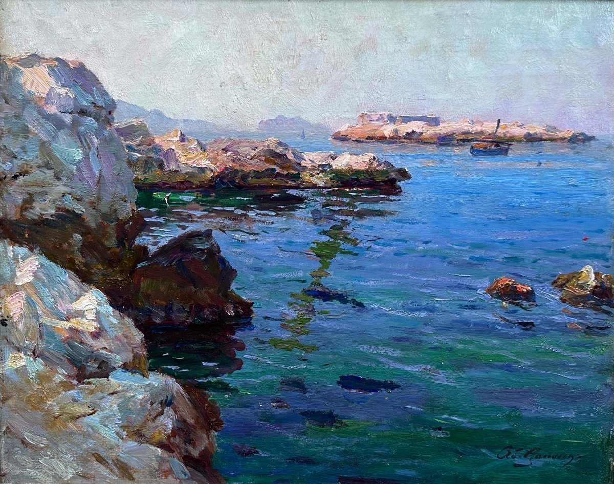 Adolphe Louis Gaussen (Français, 1871-1954) Cote Rocheuse-photo-2