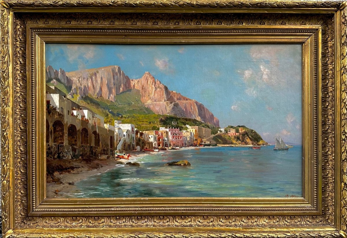 Bernardo Hay (florence, 1864 - 1931) Marina Grande On Capri