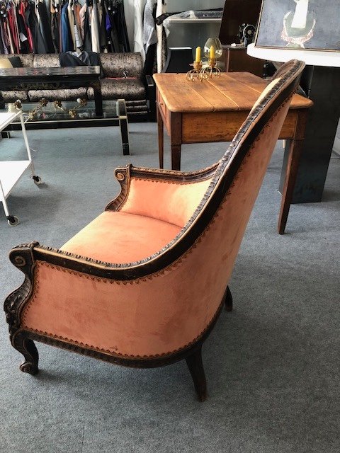 Terakota Baroque Shepherd's Armchair - Circa 1900-photo-2