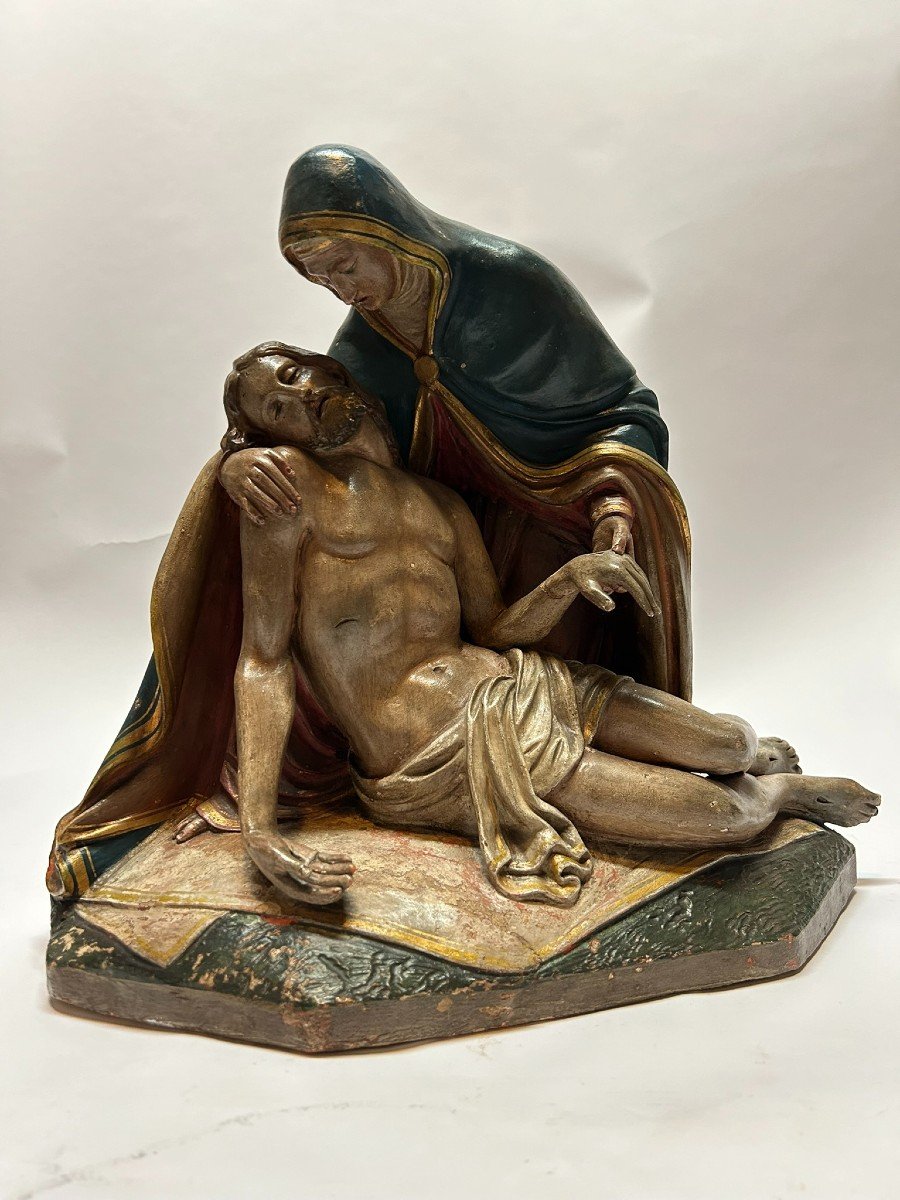 Neo Gothic Sculpture Of A Pieta