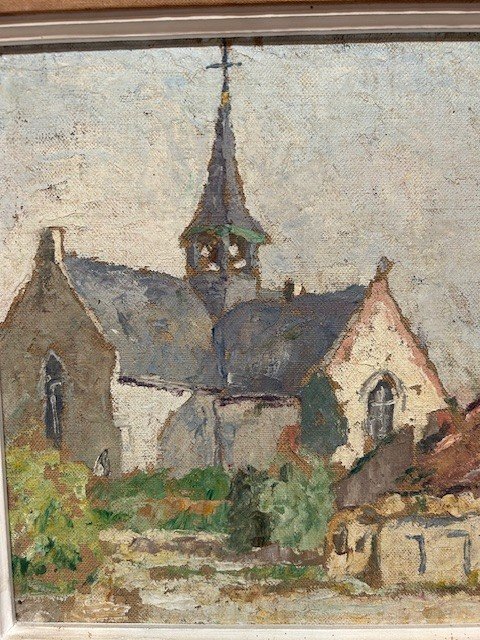  "a Painting Of A Church View In The Style And Period Of Rik Wouters."-photo-2