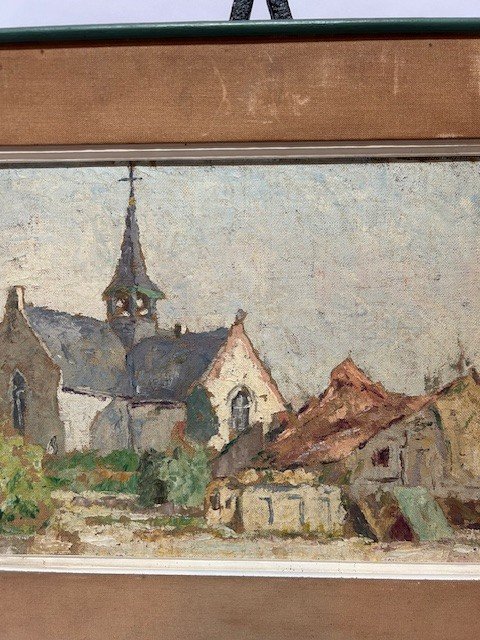  "a Painting Of A Church View In The Style And Period Of Rik Wouters."-photo-3