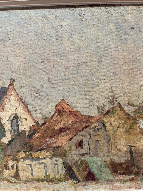  "a Painting Of A Church View In The Style And Period Of Rik Wouters."-photo-4