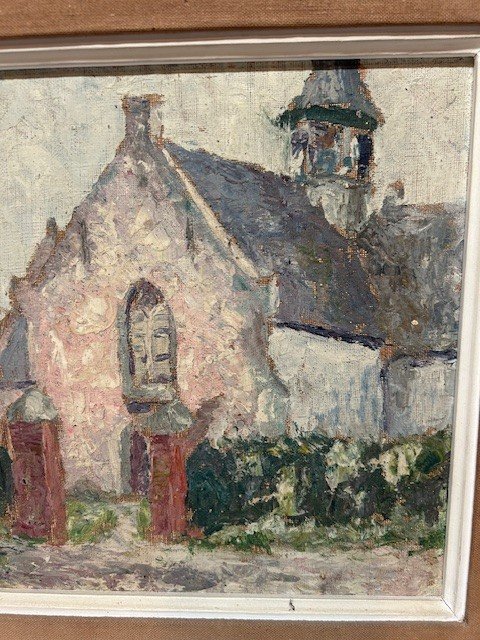 Un Tableau d'Une Vue L"eglise Dans Le Style Et Periode De Rik Wouters-photo-2