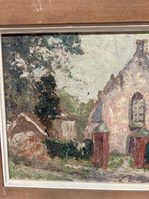 Un Tableau d'Une Vue L"eglise Dans Le Style Et Periode De Rik Wouters-photo-3