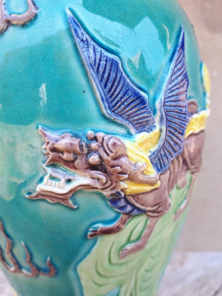 Chinese Porcelain Vase, China Tongzhi Period-photo-2