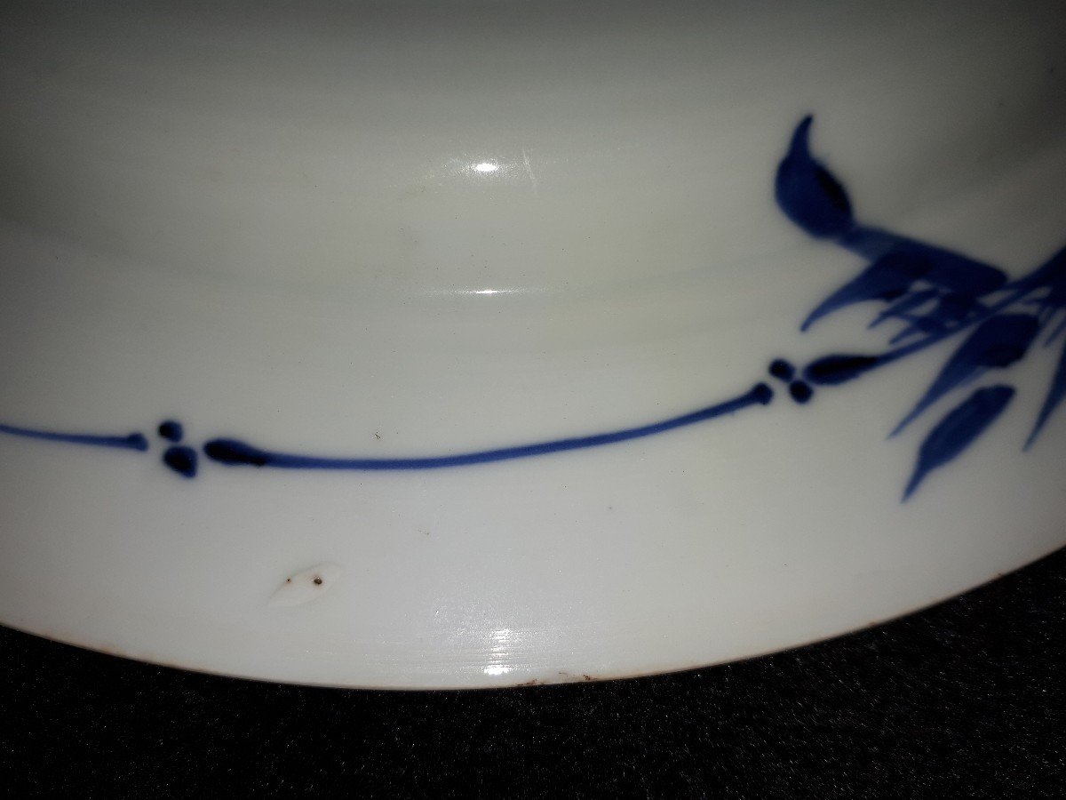 Chinese Blue And White Dish, China Kangxi Period-photo-5