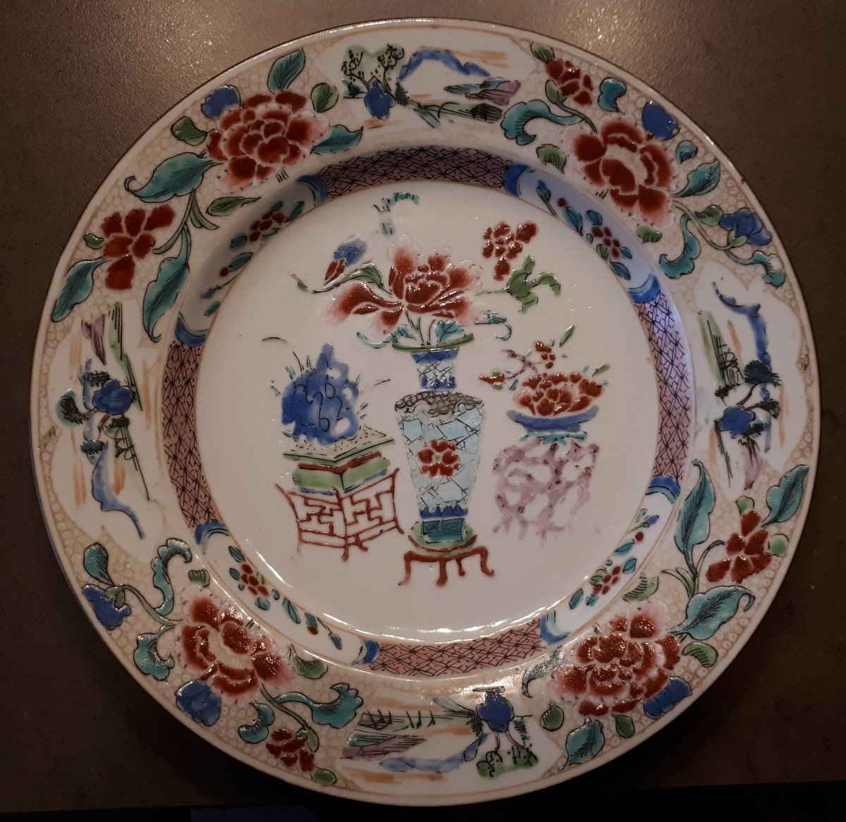 10 Chinese Plates Kangxi To Qianlong Period, China Qing Dynasty-photo-1