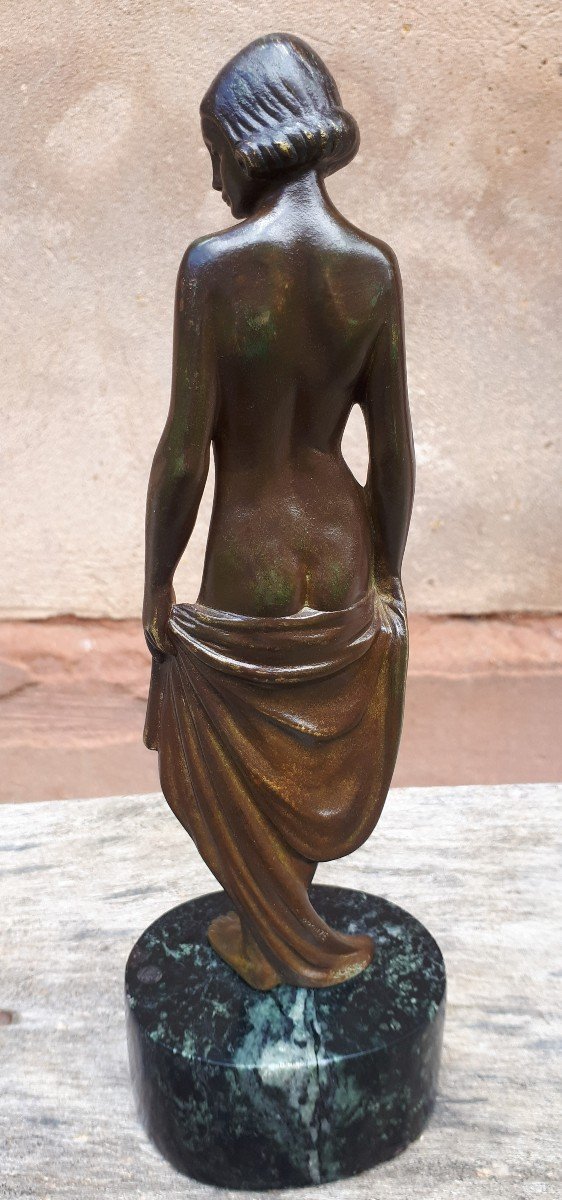 Sculpture En Bronze Art Déco, Par Lucien Alliot-photo-1