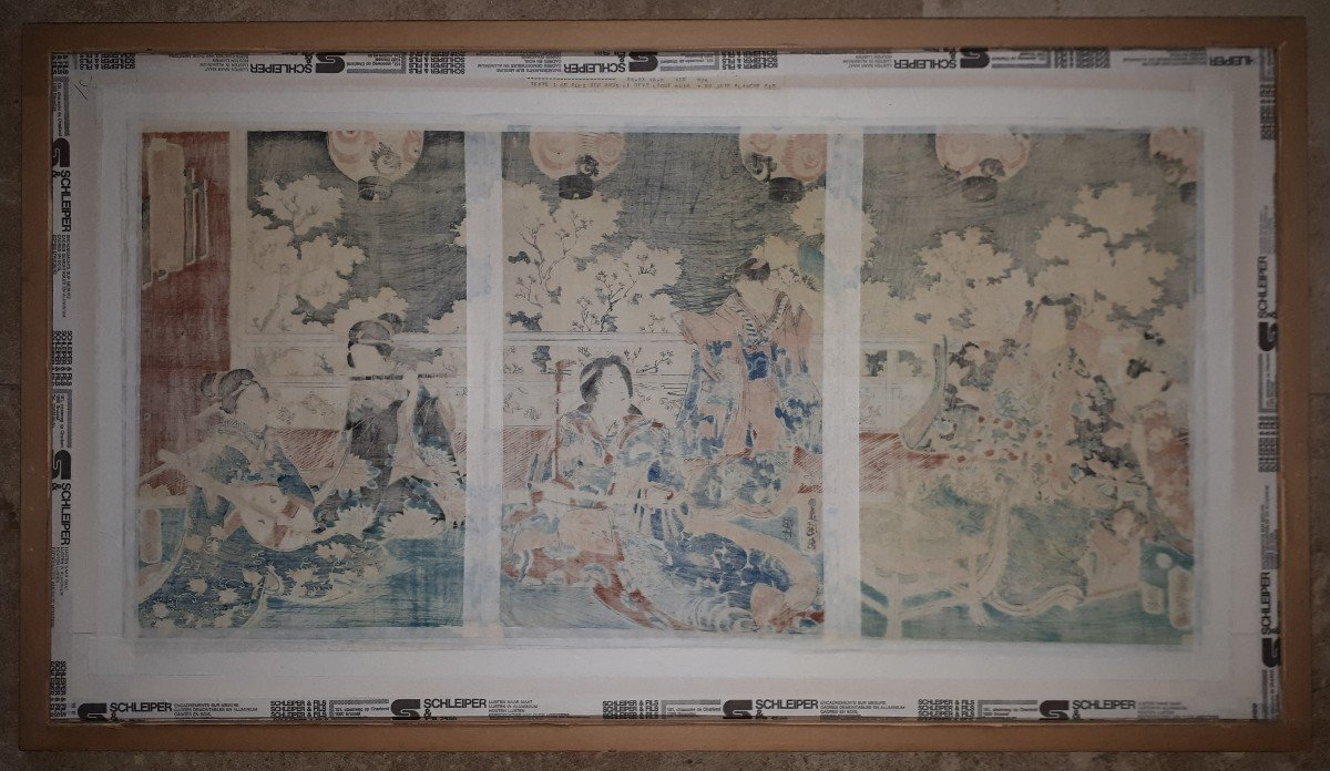 Estampe Originale De Utagawa Kunisada (Toyokuni III), Japon époque d'Edo-photo-1