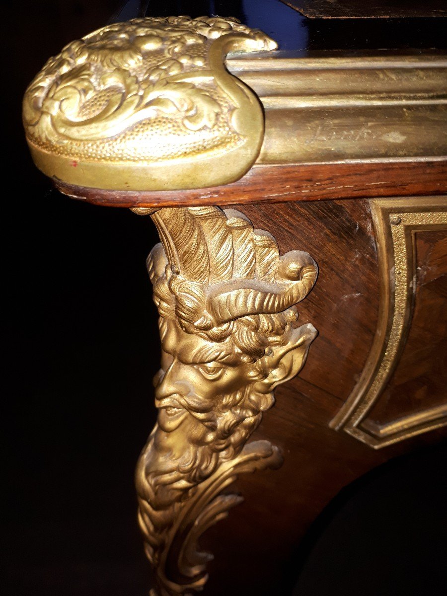 Desk By François Linke, France, Late 19th Century-photo-2