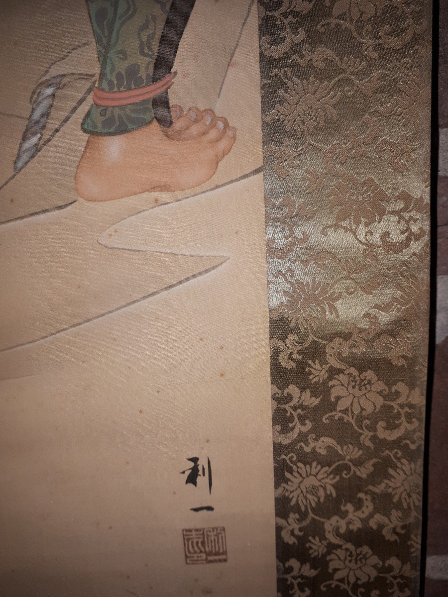 Japanese Hanging Scroll (kakejiku), Meiji Period Japan-photo-3