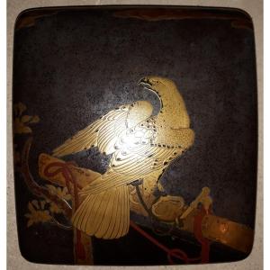 Suzuribako à Décor d'Un Oiseau De Proie En Maki-e, Japon Période Edo