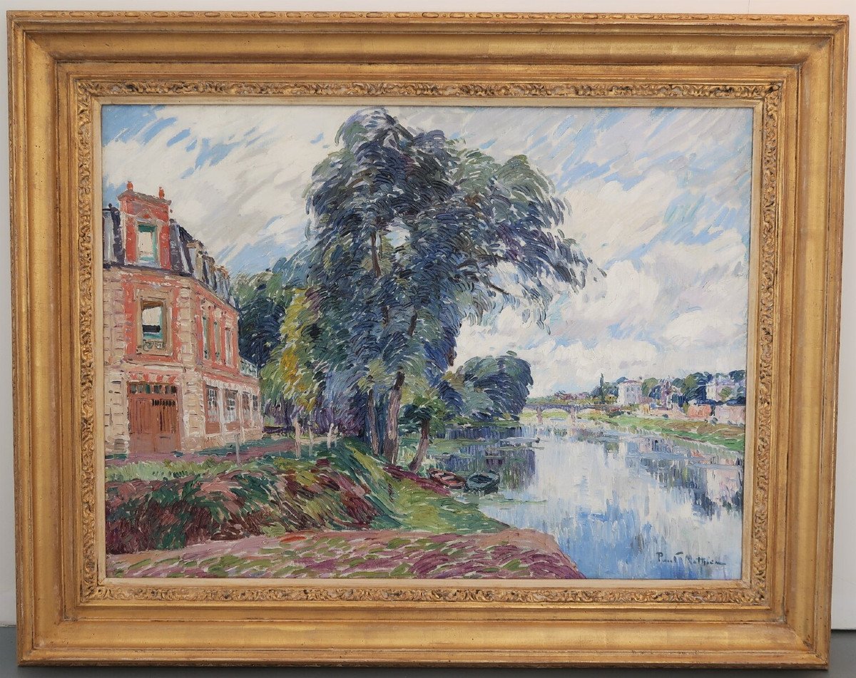 Proantic: Paul Mathieu, The Seine (# France Bougival Paris Impressioni