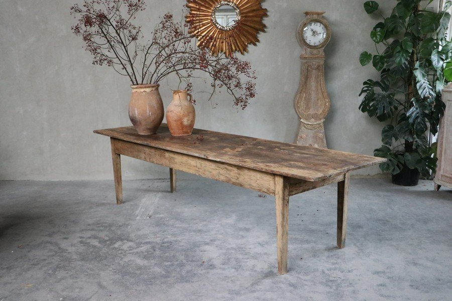 Large Swedish Farmhouse Table-photo-3