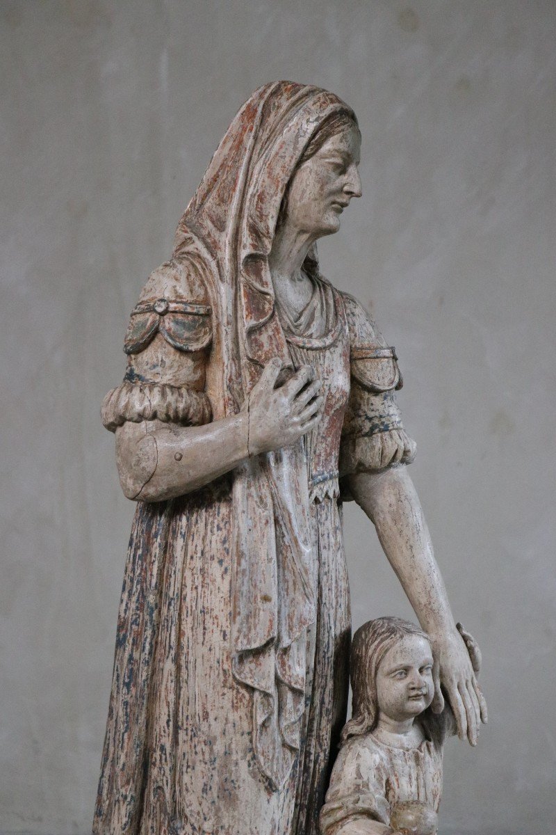 Statue St Anne Et Marie-photo-3