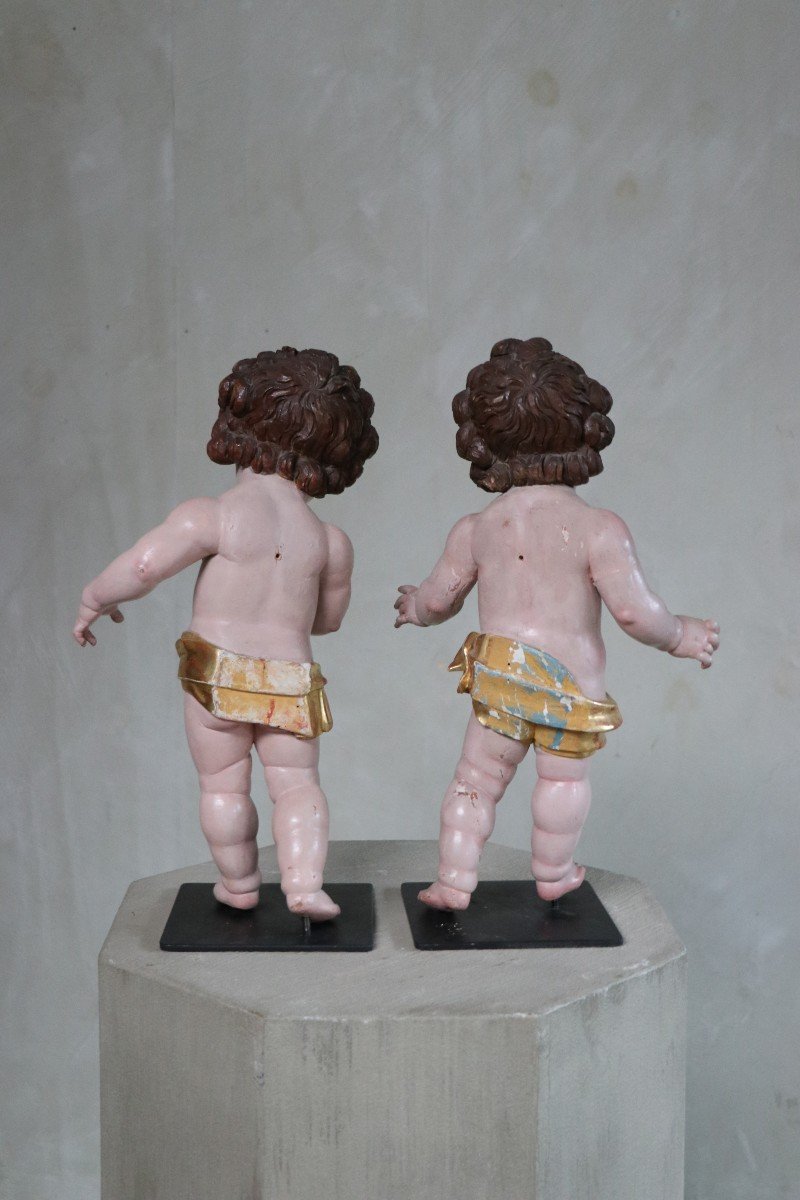 Pair Of Neapolitan Child Statues -photo-7