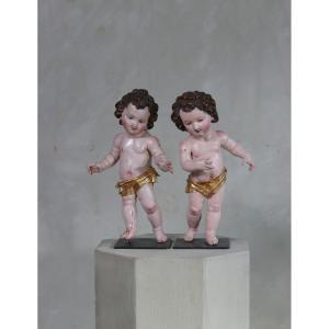 Pair Of Neapolitan Child Statues 