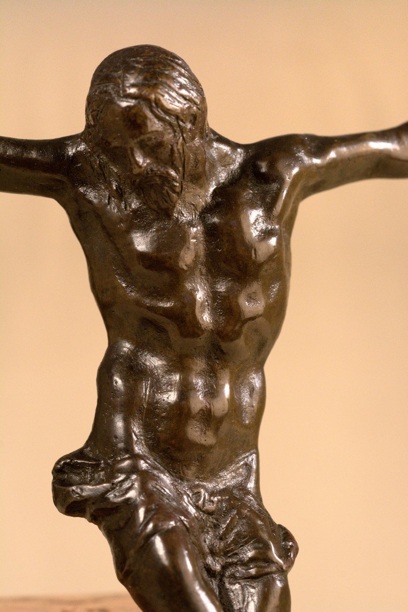 Christ En Bronze - Corpus Christi - Crucifix - XVIe Siècle 16e - Haute époque