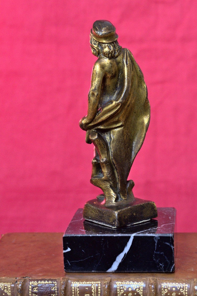 Statuette Mercure ou Hermès - Bronze Doré - XVIIe 17e Siècle Haute Epoque 17-photo-1