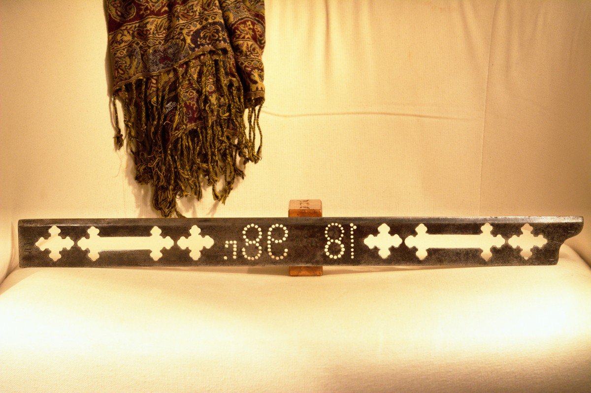 Large Journeyman Ruler - Wrought Iron - 19th Century - россия-photo-5