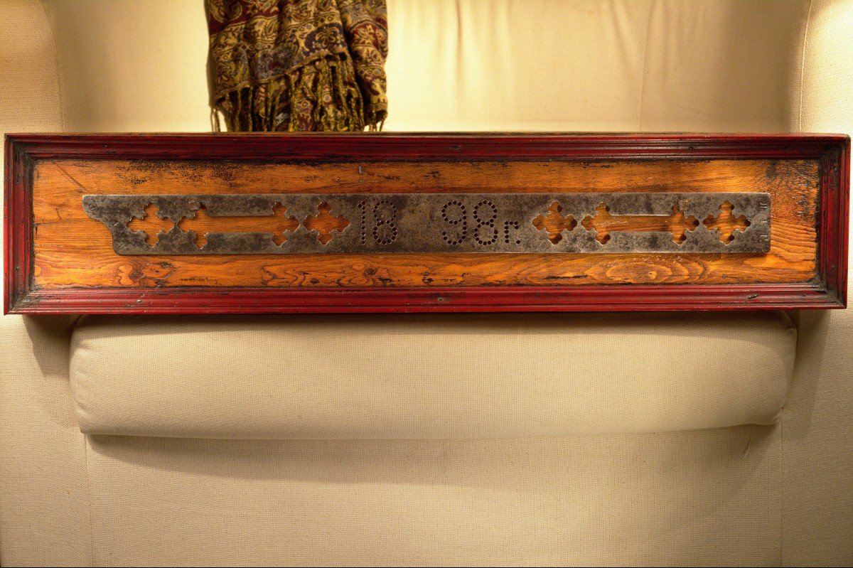 Large Journeyman Ruler - Wrought Iron - 19th Century - россия-photo-6