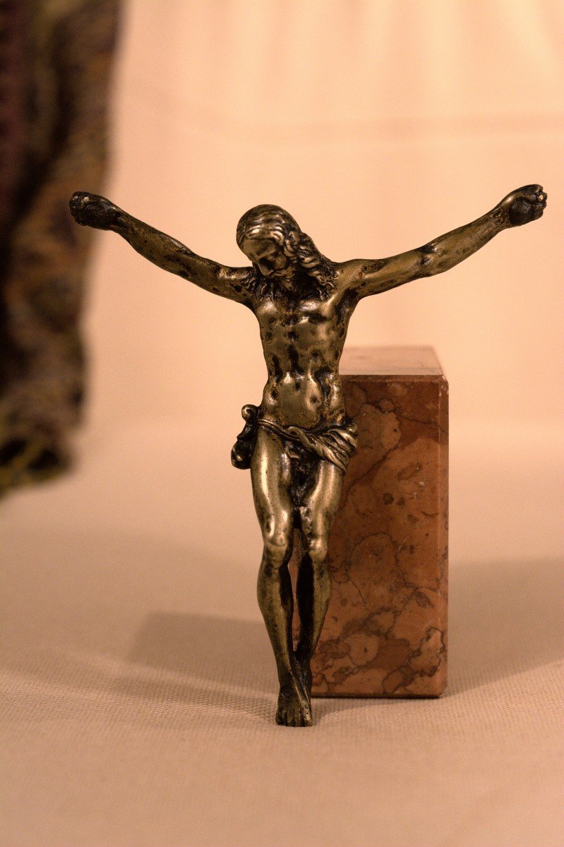 Christ En Bronze - Corpus Christi - Crucifix - XVIIe Siècle 17e - Haute Époque-photo-2