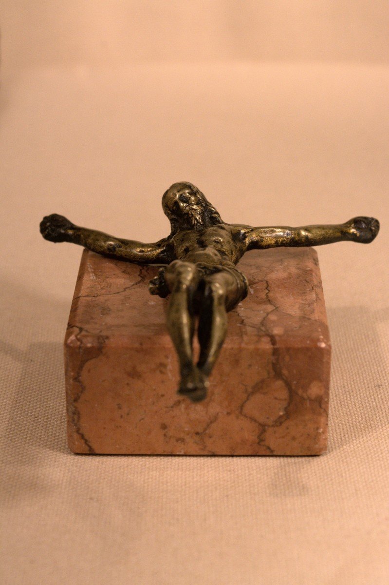 Christ En Bronze - Corpus Christi - Crucifix - XVIIe Siècle 17e - Haute Époque-photo-3