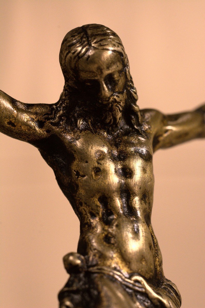 Christ En Bronze - Corpus Christi - Crucifix - XVIIe Siècle 17e - Haute Époque