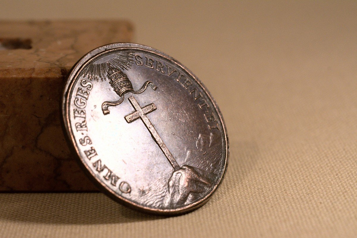 Médaille Calixte III En Bronze - Restitution Du XVIIe Siècle - Girolamo Paladino - Haute époque-photo-1