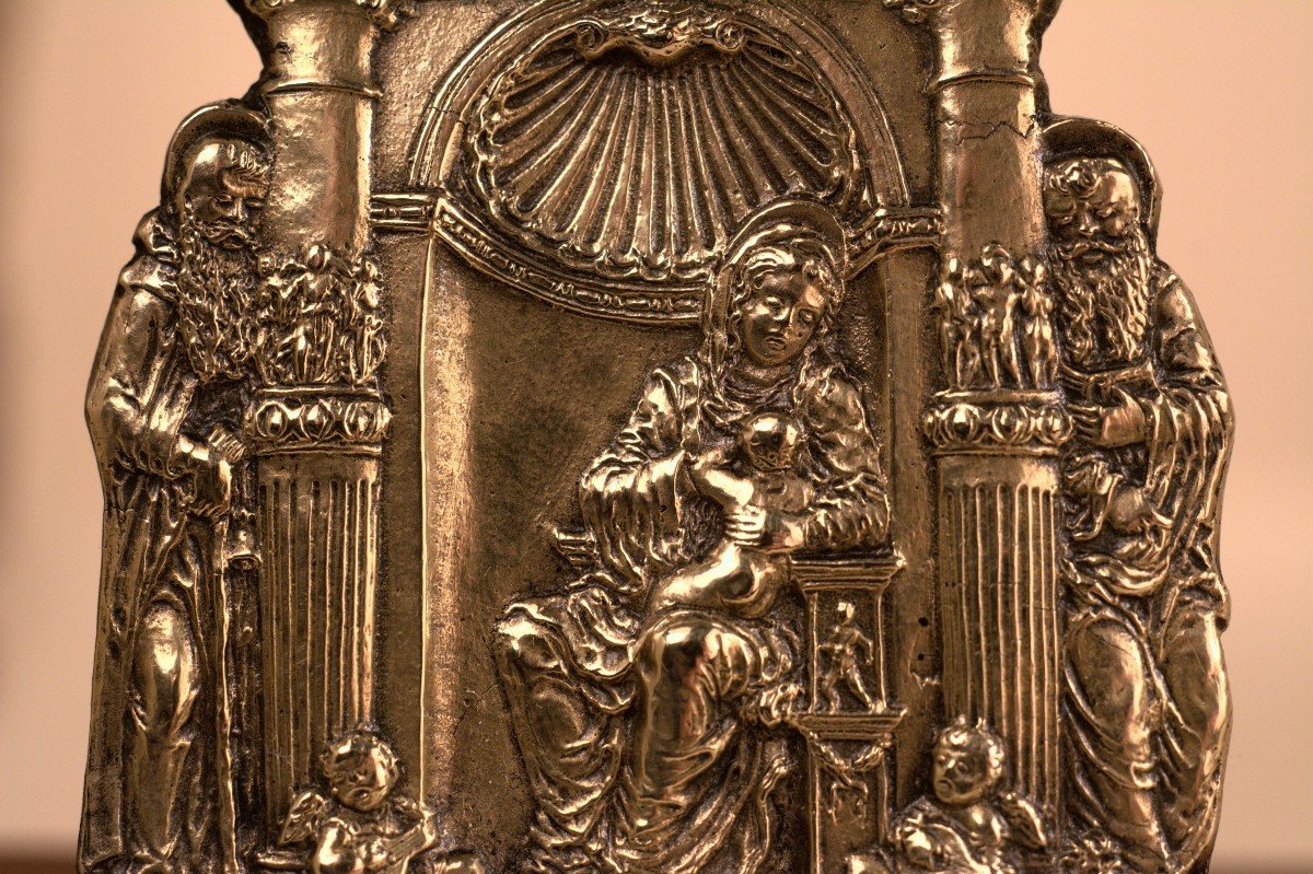 Galeazzo Mondella - Moderno - Plaquette En Bronze - XVe Siècle - Haute époque - Renaissance -photo-2