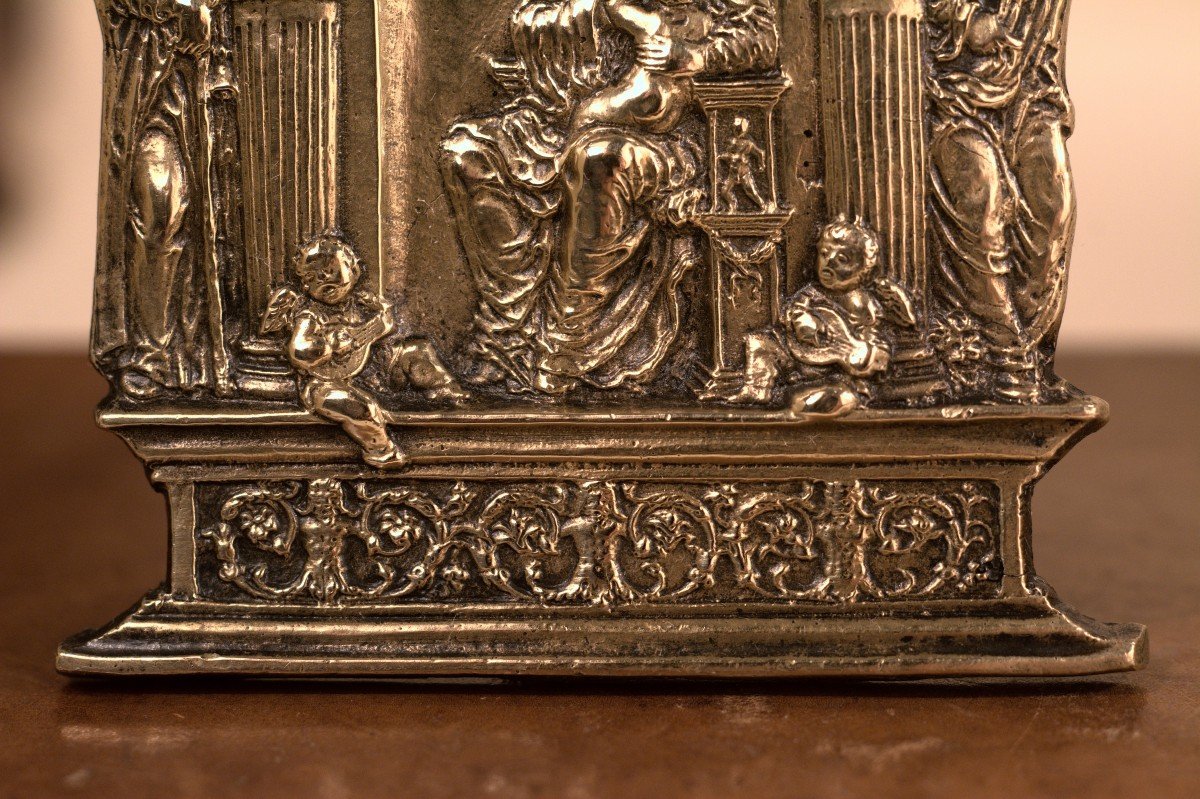 Galeazzo Mondella - Moderno - Plaquette En Bronze - XVe Siècle - Haute époque - Renaissance -photo-3